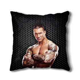 Подушка 3D с принтом Randy Orton в городе Новоалтайск, наволочка – 100% полиэстер, наполнитель – холлофайбер (легкий наполнитель, не вызывает аллергию). | состоит из подушки и наволочки. Наволочка на молнии, легко снимается для стирки | randy orton | wwe | рестлинг | чемпион мира