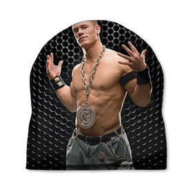Шапка 3D с принтом John Cena в городе Новоалтайск, 100% полиэстер | универсальный размер, печать по всей поверхности изделия | john cena | wwe чемпион | джон сина