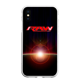 Чехол для iPhone XS Max матовый с принтом RAW в городе Новоалтайск, Силикон | Область печати: задняя сторона чехла, без боковых панелей | raw | usa | wwe