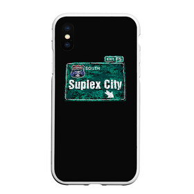 Чехол для iPhone XS Max матовый с принтом Suplex city в городе Новоалтайск, Силикон | Область печати: задняя сторона чехла, без боковых панелей | fear | fury | wwe | рестлер