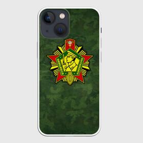 Чехол для iPhone 13 mini с принтом Отличник погранвойск в городе Новоалтайск,  |  | армия | пограничник | пограничные войска