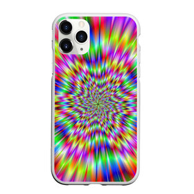 Чехол для iPhone 11 Pro матовый с принтом Спектральная иллюзия в городе Новоалтайск, Силикон |  | Тематика изображения на принте: взрыв | гипноз | движение | краски | красочный фон | обман зрения | оптическая иллюзия | погружение | текстура | фокус | цветовой спектр