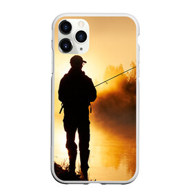 Чехол для iPhone 11 Pro Max матовый с принтом Рыбак в городе Новоалтайск, Силикон |  | грузило | карась | лодка | окунь | природа | река | рыбак | рыболов | снасти | туризм | щука