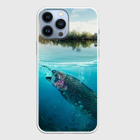Чехол для iPhone 13 Pro Max с принтом Рыбалка в городе Новоалтайск,  |  | Тематика изображения на принте: грузило | карась | лодка | окунь | природа | река | рыбак | рыболов | снасти | туризм | щука