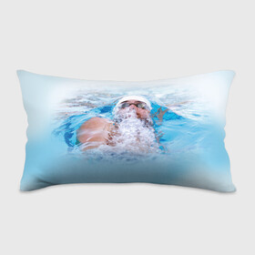 Подушка 3D антистресс с принтом Michael Phelps в городе Новоалтайск, наволочка — 100% полиэстер, наполнитель — вспененный полистирол | состоит из подушки и наволочки на молнии | 