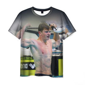 Мужская футболка 3D с принтом АДАМ ПИТИ в городе Новоалтайск, 100% полиэфир | прямой крой, круглый вырез горловины, длина до линии бедер | Тематика изображения на принте: 