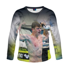 Женский лонгслив 3D с принтом АДАМ ПИТИ в городе Новоалтайск, 100% полиэстер | длинные рукава, круглый вырез горловины, полуприлегающий силуэт | Тематика изображения на принте: 