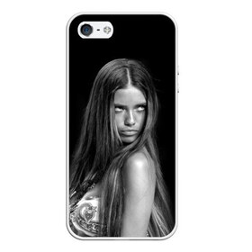 Чехол силиконовый для Телефон Apple iPhone 5/5S Адриана Лима: в городе Новоалтайск, Силикон | Область печати: задняя сторона чехла, без боковых панелей | adriana lima | адриана лима | бразильская | супермодель