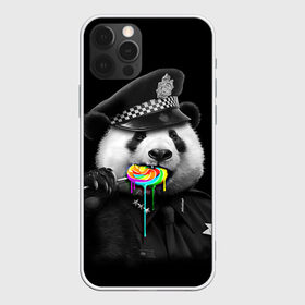 Чехол для iPhone 12 Pro Max с принтом Панда и карамель в городе Новоалтайск, Силикон |  | панда | черно белый