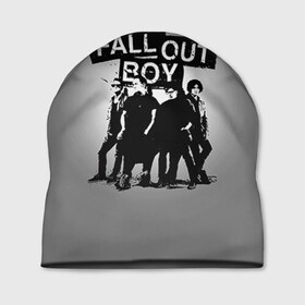 Шапка 3D с принтом Fall out boy в городе Новоалтайск, 100% полиэстер | универсальный размер, печать по всей поверхности изделия | fall out boy