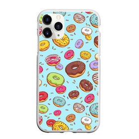 Чехол для iPhone 11 Pro матовый с принтом Пончики Пончики в городе Новоалтайск, Силикон |  | пончик