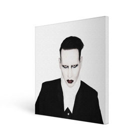 Холст квадратный с принтом Мэрилин Мэнсон в городе Новоалтайск, 100% ПВХ |  | marilyn manson | мэрилин мэнсон