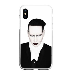 Чехол для iPhone XS Max матовый с принтом Мэрилин Мэнсон в городе Новоалтайск, Силикон | Область печати: задняя сторона чехла, без боковых панелей | marilyn manson | мэрилин мэнсон