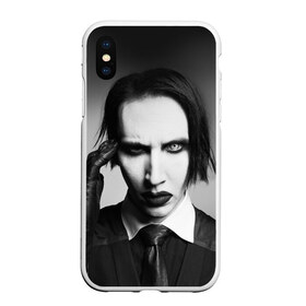 Чехол для iPhone XS Max матовый с принтом Мэрилин Мэнсон в городе Новоалтайск, Силикон | Область печати: задняя сторона чехла, без боковых панелей | мэрилин мэнсон