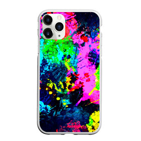 Чехол для iPhone 11 Pro матовый с принтом Пятна краски в городе Новоалтайск, Силикон |  | гранж | краска | новые | прикольные | текстуры | цветные