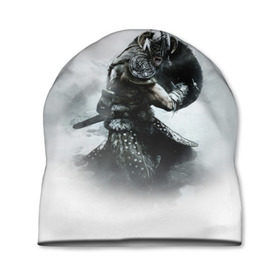 Шапка 3D с принтом Skyrim в городе Новоалтайск, 100% полиэстер | универсальный размер, печать по всей поверхности изделия | elder scrolls | skyrim | игра | скайрим