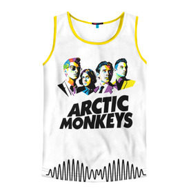Мужская майка 3D с принтом Arctic Monkeys 2 в городе Новоалтайск, 100% полиэстер | круглая горловина, приталенный силуэт, длина до линии бедра. Пройма и горловина окантованы тонкой бейкой | am | arctic | arctic monkeys | monkeys | rock | алекс тёрнер | амы | арктические мартышки | джейми кук | мартышки | мэтт хелдерс. ам | ник омэлли | ник о’мэлли | рок