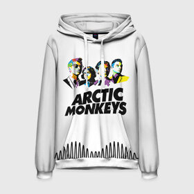 Мужская толстовка 3D с принтом Arctic Monkeys 2 в городе Новоалтайск, 100% полиэстер | двухслойный капюшон со шнурком для регулировки, мягкие манжеты на рукавах и по низу толстовки, спереди карман-кенгуру с мягким внутренним слоем. | am | arctic | arctic monkeys | monkeys | rock | алекс тёрнер | амы | арктические мартышки | джейми кук | мартышки | мэтт хелдерс. ам | ник омэлли | ник о’мэлли | рок