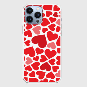 Чехол для iPhone 13 Pro Max с принтом Сердечки в городе Новоалтайск,  |  | Тематика изображения на принте: девушка | любовь | сердечко | сердце