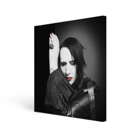 Холст квадратный с принтом Мэрилин Мэнсон в городе Новоалтайск, 100% ПВХ |  | marilyn manson | мэрилин мэнсон