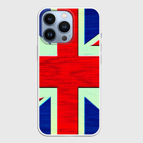 Чехол для iPhone 13 Pro с принтом Англия в городе Новоалтайск,  |  | Тематика изображения на принте: англия | модные | популярные | прикольные | стена | флаг