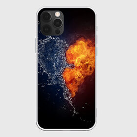 Чехол для iPhone 12 Pro Max с принтом Water and flames heart в городе Новоалтайск, Силикон |  | Тематика изображения на принте: вода | огонь огонь и вода | пар | прикольное | разное | сердце