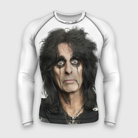 Мужской рашгард 3D с принтом Элис Купер в городе Новоалтайск,  |  | alice cooper | vincent damon furnier | автор песен | американский | винсент дэймон фурнье | рок певец | фёрниэр | шок рокер | элис купер