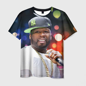 Мужская футболка 3D с принтом 50 cent в городе Новоалтайск, 100% полиэфир | прямой крой, круглый вырез горловины, длина до линии бедер | 50 cent | curtis jackson | актёр | американский | боксёрский промоутер | кёртис джексон | писатель | продюсер | рэпер