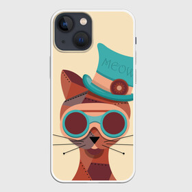 Чехол для iPhone 13 mini с принтом Steampunk Cat в городе Новоалтайск,  |  | кот | коты | кошки | стимпанк