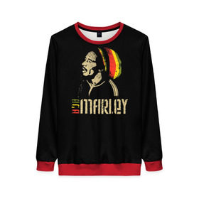 Женский свитшот 3D с принтом Bob Marley в городе Новоалтайск, 100% полиэстер с мягким внутренним слоем | круглый вырез горловины, мягкая резинка на манжетах и поясе, свободная посадка по фигуре | Тематика изображения на принте: bob marley | боб марли | музыка | регги | ямайка