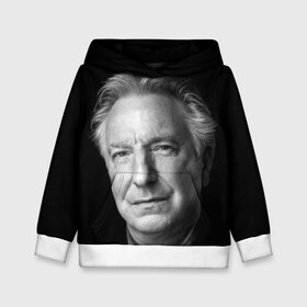 Детская толстовка 3D с принтом Alan Rickman в городе Новоалтайск, 100% полиэстер | двухслойный капюшон со шнурком для регулировки, мягкие манжеты на рукавах и по низу толстовки, спереди карман-кенгуру с мягким внутренним слоем | alan rickman