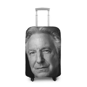 Чехол для чемодана 3D с принтом Alan Rickman в городе Новоалтайск, 86% полиэфир, 14% спандекс | двустороннее нанесение принта, прорези для ручек и колес | alan rickman