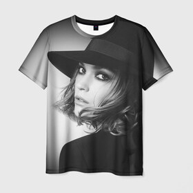 Мужская футболка 3D с принтом Arizona Muse в городе Новоалтайск, 100% полиэфир | прямой крой, круглый вырез горловины, длина до линии бедер | Тематика изображения на принте: 