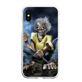 Чехол для iPhone XS Max матовый с принтом FISHING в городе Новоалтайск, Силикон | Область печати: задняя сторона чехла, без боковых панелей | iron maiden | rock | рок | череп