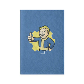 Обложка для паспорта матовая кожа с принтом Fallout в городе Новоалтайск, натуральная матовая кожа | размер 19,3 х 13,7 см; прозрачные пластиковые крепления | fallout | фалаут