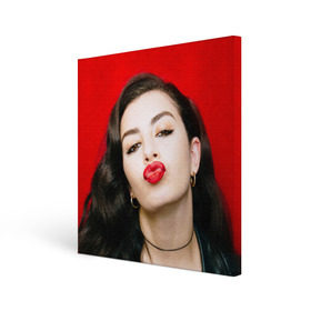 Холст квадратный с принтом Charli XCX в городе Новоалтайск, 100% ПВХ |  | charli xcx | charlotte emma aitchison | автор песен | британская | певица | шарлотта эмма эйтчисон