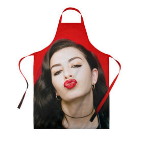 Фартук 3D с принтом Charli XCX в городе Новоалтайск, 100% полиэстер | общий размер — 65 х 85 см, ширина нагрудника — 26 см, горловина — 53 см, длина завязок — 54 см, общий обхват в поясе — 173 см. Принт на завязках и на горловине наносится с двух сторон, на основной части фартука — только с внешней стороны | charli xcx | charlotte emma aitchison | автор песен | британская | певица | шарлотта эмма эйтчисон