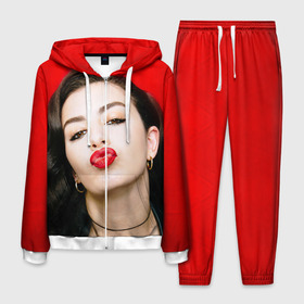 Мужской костюм 3D с принтом Charli XCX в городе Новоалтайск, 100% полиэстер | Манжеты и пояс оформлены тканевой резинкой, двухслойный капюшон со шнурком для регулировки, карманы спереди | charli xcx | charlotte emma aitchison | автор песен | британская | певица | шарлотта эмма эйтчисон