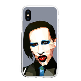 Чехол для iPhone XS Max матовый с принтом Mаrilyn Manson в городе Новоалтайск, Силикон | Область печати: задняя сторона чехла, без боковых панелей | mаrilyn manson