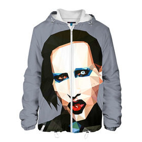Мужская куртка 3D с принтом Mаrilyn Manson в городе Новоалтайск, ткань верха — 100% полиэстер, подклад — флис | прямой крой, подол и капюшон оформлены резинкой с фиксаторами, два кармана без застежек по бокам, один большой потайной карман на груди. Карман на груди застегивается на липучку | mаrilyn manson