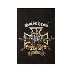 Обложка для паспорта матовая кожа с принтом Motorhead в городе Новоалтайск, натуральная матовая кожа | размер 19,3 х 13,7 см; прозрачные пластиковые крепления | motorhead