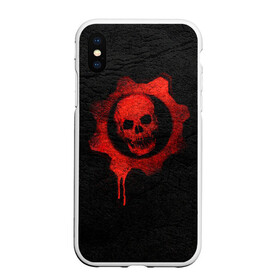 Чехол для iPhone XS Max матовый с принтом Gears of War в городе Новоалтайск, Силикон | Область печати: задняя сторона чехла, без боковых панелей | Тематика изображения на принте: gears of war | игра