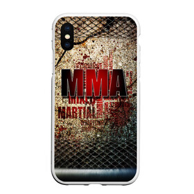 Чехол для iPhone XS Max матовый с принтом MMA в городе Новоалтайск, Силикон | Область печати: задняя сторона чехла, без боковых панелей | judo | mma | ufc | борьба | единоборства