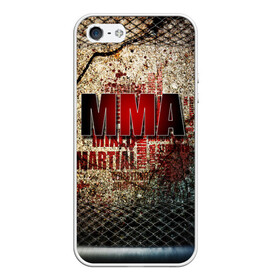Чехол для iPhone 5/5S матовый с принтом MMA в городе Новоалтайск, Силикон | Область печати: задняя сторона чехла, без боковых панелей | judo | mma | ufc | борьба | единоборства