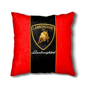 Подушка 3D с принтом Lamborghini в городе Новоалтайск, наволочка – 100% полиэстер, наполнитель – холлофайбер (легкий наполнитель, не вызывает аллергию). | состоит из подушки и наволочки. Наволочка на молнии, легко снимается для стирки | Тематика изображения на принте: lamborghini | авто | автомобиль | ламборгини