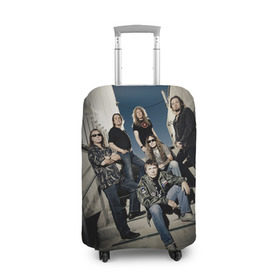 Чехол для чемодана 3D с принтом Iron maiden 4 в городе Новоалтайск, 86% полиэфир, 14% спандекс | двустороннее нанесение принта, прорези для ручек и колес | айран мейден | айран мэйден | айрон мейден | айрон мэйден | айрон мэйдэн | байк
