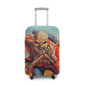 Чехол для чемодана 3D с принтом Iron maiden 5 в городе Новоалтайск, 86% полиэфир, 14% спандекс | двустороннее нанесение принта, прорези для ручек и колес | айран мейден | айран мэйден | айрон мейден | айрон мэйден | айрон мэйдэн | байк