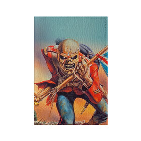Обложка для паспорта матовая кожа с принтом Iron maiden 5 в городе Новоалтайск, натуральная матовая кожа | размер 19,3 х 13,7 см; прозрачные пластиковые крепления | айран мейден | айран мэйден | айрон мейден | айрон мэйден | айрон мэйдэн | байк