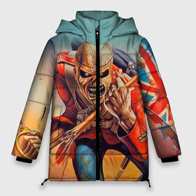 Женская зимняя куртка 3D с принтом Iron maiden 5 в городе Новоалтайск, верх — 100% полиэстер; подкладка — 100% полиэстер; утеплитель — 100% полиэстер | длина ниже бедра, силуэт Оверсайз. Есть воротник-стойка, отстегивающийся капюшон и ветрозащитная планка. 

Боковые карманы с листочкой на кнопках и внутренний карман на молнии | айран мейден | айран мэйден | айрон мейден | айрон мэйден | айрон мэйдэн | байк