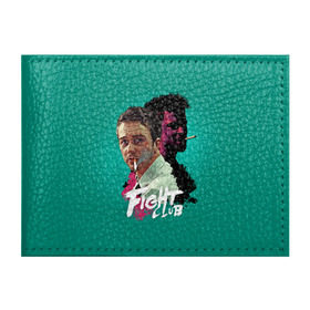 Обложка для студенческого билета с принтом FIGHT CLUB в городе Новоалтайск, натуральная кожа | Размер: 11*8 см; Печать на всей внешней стороне | fight club | бойцовский клуб | бредд питт | питт
